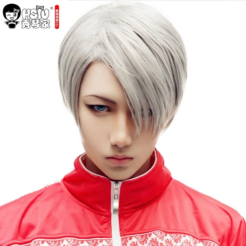 silver anime wig