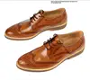 Wholesale carved men's leather shoes are installed shoes leather wedding wear