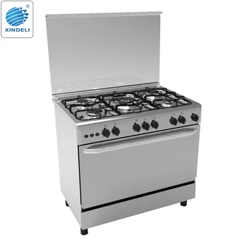 36 Inch 90x60cm Gas Stoves With Oven Five Gas Burn Wholesale Used