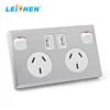 2 Gang 250V 10A Australian wall powerpoint 2Amp USB charging outlet