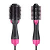 Professional 110V and 220V Hot Air Brush One Step Hair Dryer and Styler Hair Brush