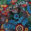 China supplier tulle mesh wholesale clothing multi colored thread embroidery fabric