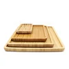 Bamboo Tray plate Serving Tray Rectangle Square Set