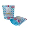 Custom plastic stand up packaging bags ziplock bag with window