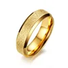 Cheap Wholesale dull polish men's womens engagement titanium stainless steel rings