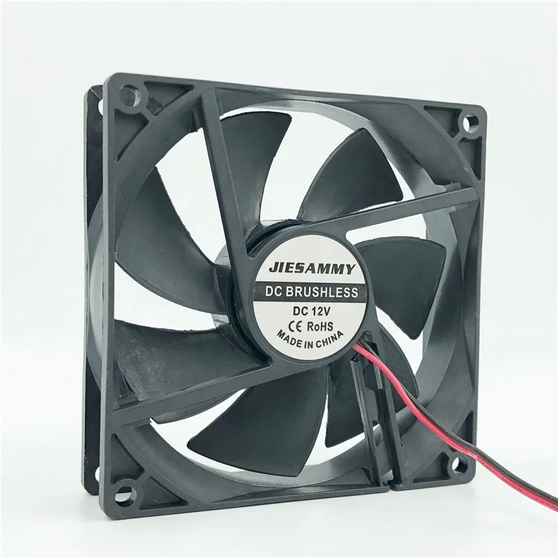 12V 2Pin 92mm 92x25mm Brushless DC Cooling Fan Computer Heatsink Fan