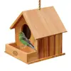 Custom Vintage Handcrafted View Wooden Bird House for Outdoor Garden Patio or Indoor Decorative
