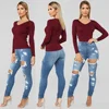 Ladies Sexi Fitness jeans Women's Relaxed Fit Tapered Leg With Free Shipping