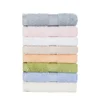 Long staple cotton material sold color towel sets in satin design