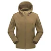 HBWJ01 water repellent wind proof combat military softshell jacket with multi pockets inside fleece Desert khaki tan
