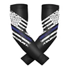 Custom Printed Thin Blue Line American Flag elastic sports compression biking cool arm sleeve