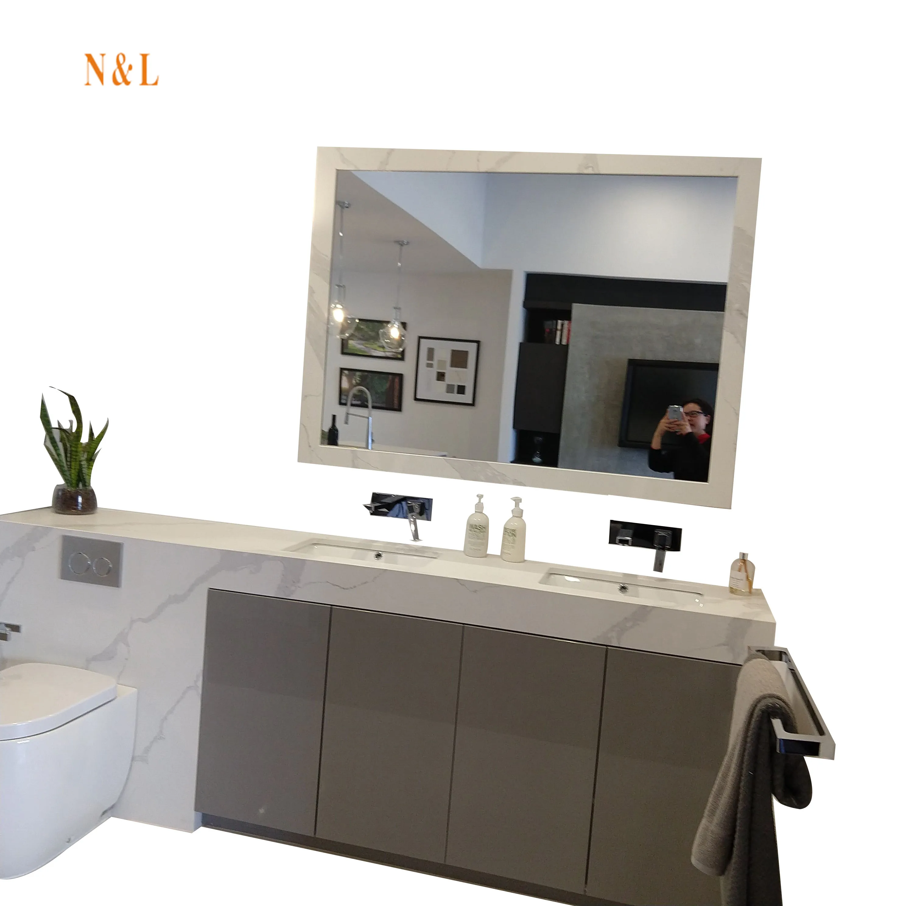 Hot Sale Best Quality vanity light for luxury MDF bathroom cabinet vanity double sink