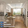 Luxury cherry wood kitchen cabinets with wood kitchen wall shelves cupboard