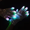 New hot selling factory price softtextile knitted colorful winter LED glove