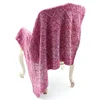 Throws blankets knitted trims waffle blanket knit pink throw blanket