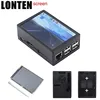 Lonten Latest Raspberry Pi 3 Model B+ 3.5 inch Touchscreen 480*320 TFT LCD + ABS Case Black Gray Box also for Raspberry Pi 3