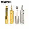 Finely Processed Piano Micro Headphone Jack Stereo To Microphone Converter Adapter
