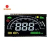7 digit 7 segment led backlight transflective odometer lcd display panel