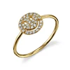925 sterling silver vermeil gold jewelry pave diamond happy face nepal rings