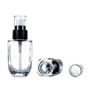 Hot discounts products cosmetic package,empty clear airless liquid foundation 30ml glass bottle