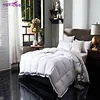 Luxury high end fluffy alternative duck down duvet comforter for hotel/home use