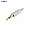 1/8" Male Repair headphone Audio Jack Connector 3 5mm Stereo Black Earphone Jack Plug