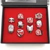 Wholesale Hot Anime Naruto rings set of 10 pcs alloy rings