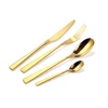 Modern travel 18 10 forged hotel wedding restaurant wood handle bamboo silverware stainless steel flatware