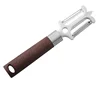 New product Emoer stainless steel kitchen gadgets new fruit vegetable potato peeler with wooden handle