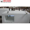 High density crystallized glass nano white carrara white marble vanity tops worktops table tops
