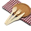 Yisheng Disposable Flatware Sets Wooden Spoon Fork Knife Birch wood Cutlery