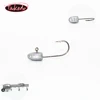 TAKEDO LD01 2.5g Three Bar Hooks Weighted Soft Worm Lures Fishhook Lead Sinker Jig Head
