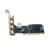 DIEWU PCI to 5 usb 2.0 Converter Expansion card for NEC for mini pci usb card