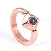 Hainon 2019 rings jewelry I love you in 100 languages Titanium steel men ring support customize lettering Rotatable wholesale