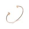 Hot Wholesale Women Jewelry 2019 Initial Cube Stainless Steel Bangle