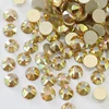 2088 Premium Gold Flat Back SS20 Crystal Rhinestones Sunshine Glass Non Hot Fix Stone Nail Art Rhinestone for Clothing Accessory