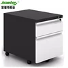 Small Removable Pedestal Cabinet, Three Drawers Steel Pedestal Filing Cabinet With Castors