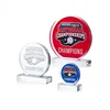 Round Acrylic Award With Clear Base Circular Perspex Champion Trophy