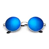 Steampunk Round Sunglasses Stylish Metallic Color Film Men's & Women's Ultraviolet Polarized Metal Frame Retro Sunglasses Mirror