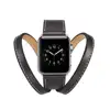 Genuine Leather Watch Bands Quick Release Double Circle Watch Straps For Apple Watch 1/2/3/4