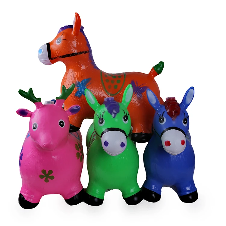 
Wholesale strong quality kids jumping animal toy with painting and musical 