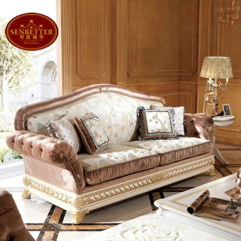 0062w Italian Style Living Room Furniture Sofa Sets Delicate Wood Living Room Furniture Sofa Sets