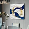Aluminum Framed Abstract Printing Fish Acrylic Painting Artwork for Wall Decor