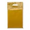 Pink Blue Poly Die Cut Handle Shopping Tote Bags Plastic Merchandise Bags