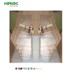Adjustable acrylic grocery store shop display merchandise gondola shelving shelf pusher system