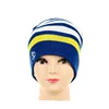 Sedex bsci audit crochet kufi beanie for toddlers script knitted hat purple/yellow scarf gloves set