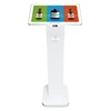 21.5 inch multimedia interactive touch screen information kiosk manufacturer with printer/scanner for restaurant