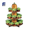 Custom 3 Tier Round Shape Elegant Cardboard Cake POP Display Stand