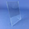 A5 Clear Acrylic Single Angled Leaflet Holder, 2mm Thick Lucite L Shaped Sign Holder
