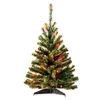 Xmas Tree Pre-lit White Fiber Optic White Warm Yellow Red Blue Pink PVC PE PET Artifical Outside Huge Mini Christmas Tree LED